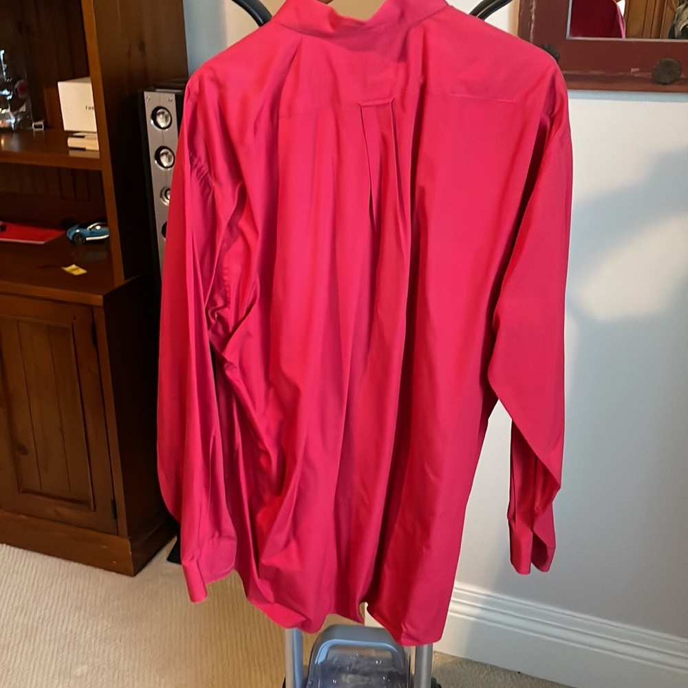 Faconnable Red Button Down Xxl - image 4